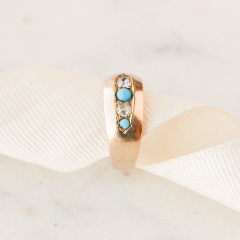 Lowell Turquoise + Diamond Ring