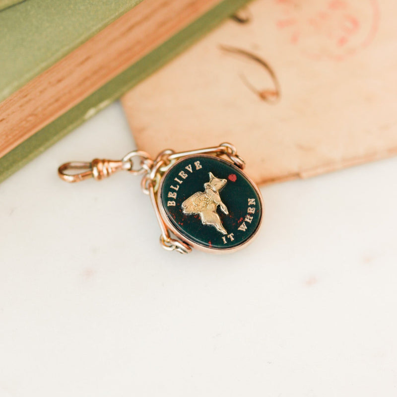 "Believe It When" Swivel Pendant