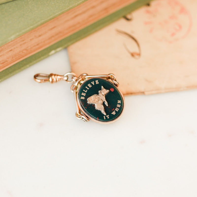 "Believe It When" Swivel Pendant