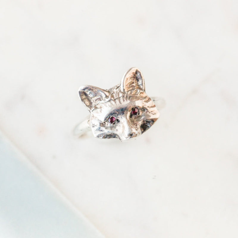 Clark Sterling Fox Ring