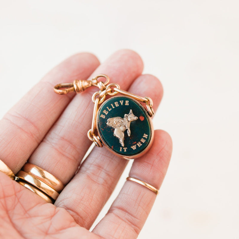 "Believe It When" Swivel Pendant