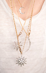 Charlotte Edwardian Crescent Pendant