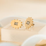 Old Mine Cut Diamond Earrings