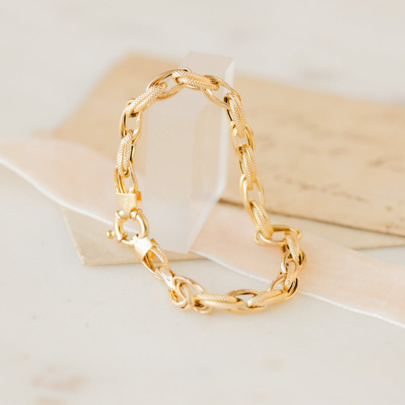 Solid Gold Link Bracelet