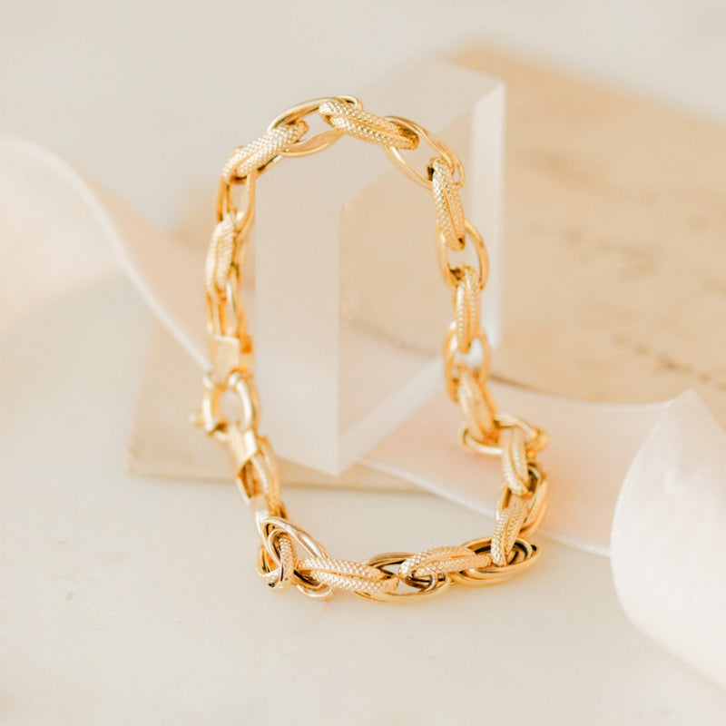 Solid Gold Link Bracelet