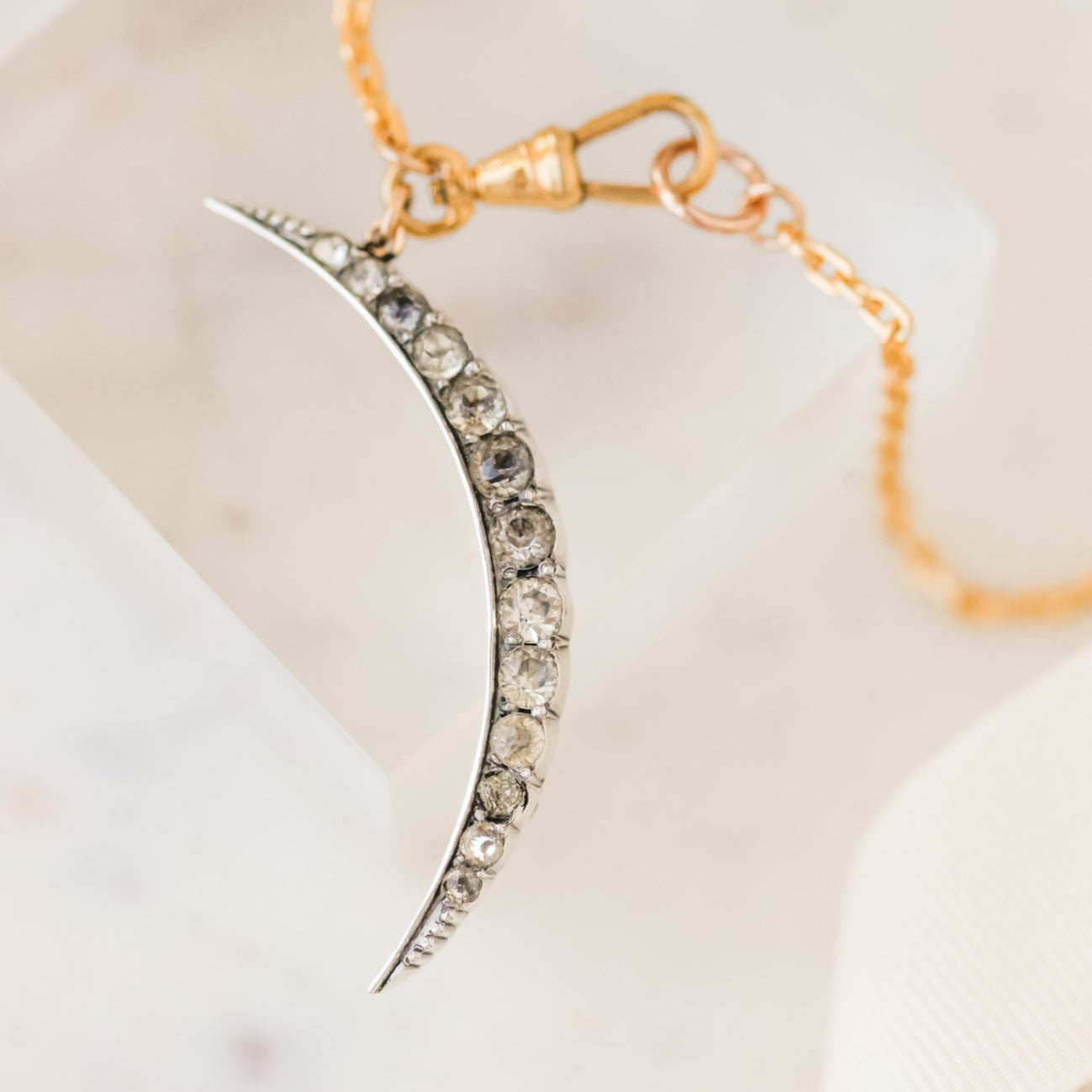 Charlotte Edwardian Crescent Pendant