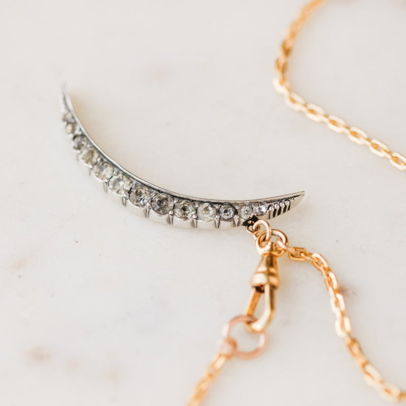 Charlotte Edwardian Crescent Pendant