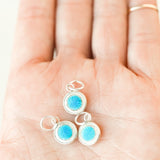 Petite Blue Enameled Charms
