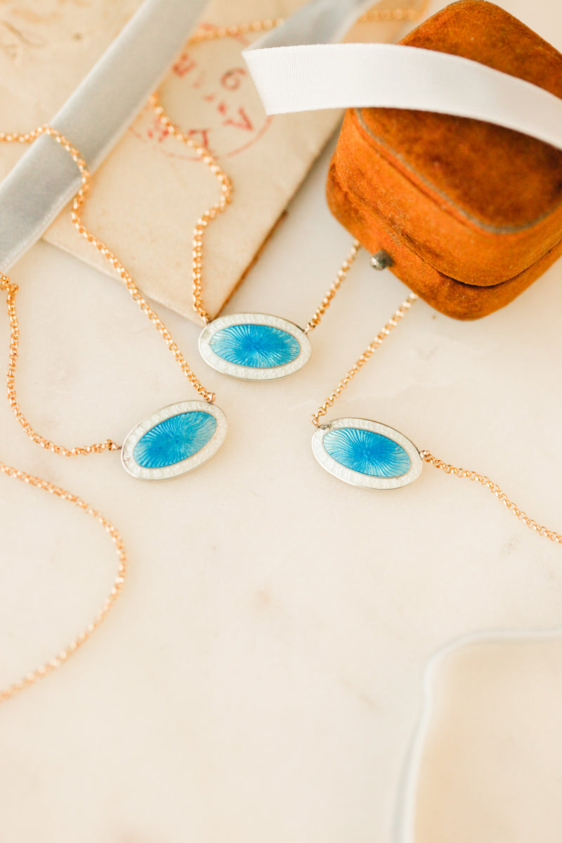 Duo Enameled Pendants