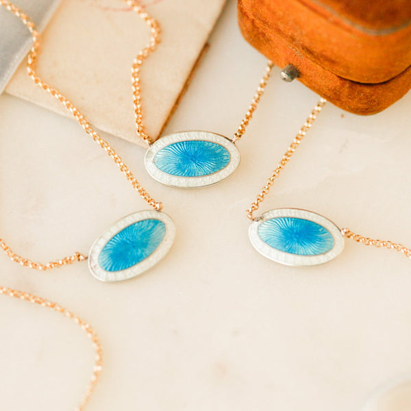 Duo Enameled Pendants