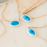 Duo Enameled Pendants