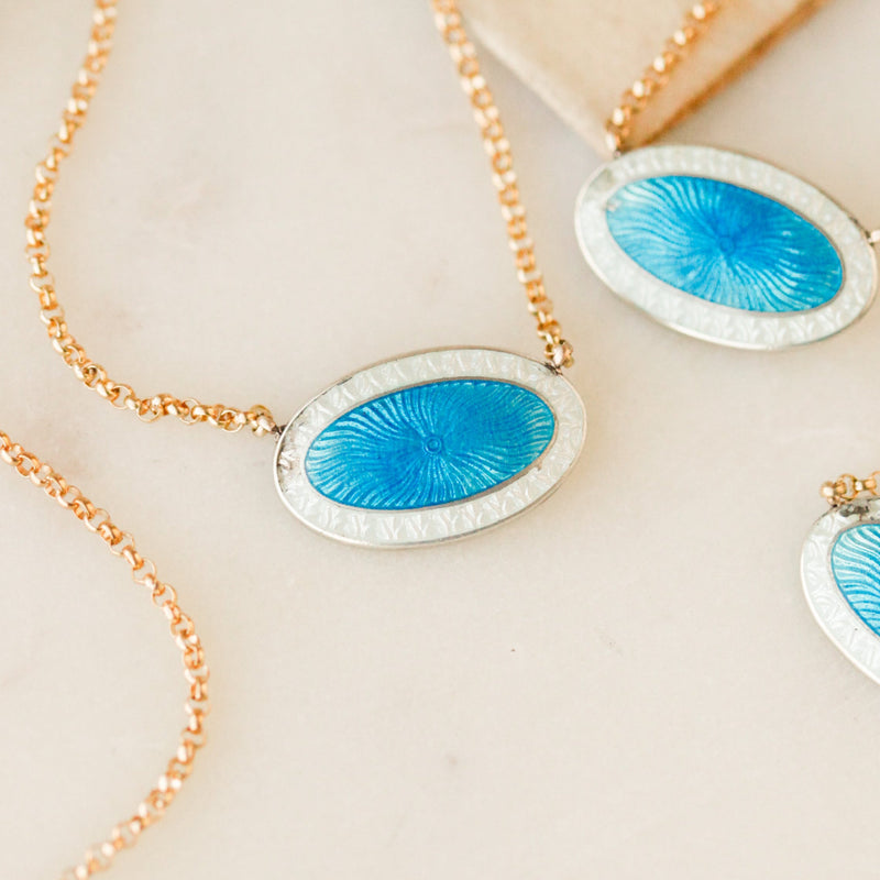 Duo Enameled Pendants