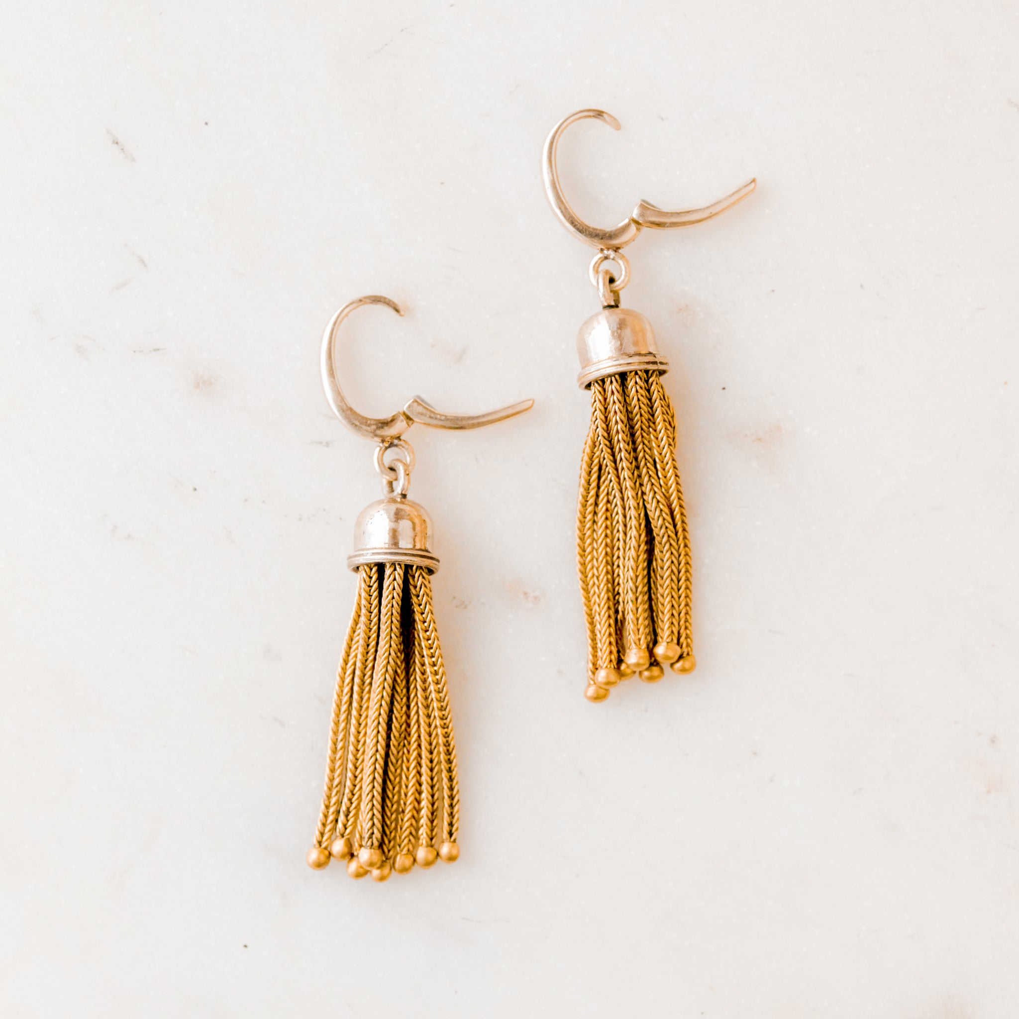 Ethel Gold Tassel Earrings