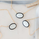 Noir Duo Enameled Pendants