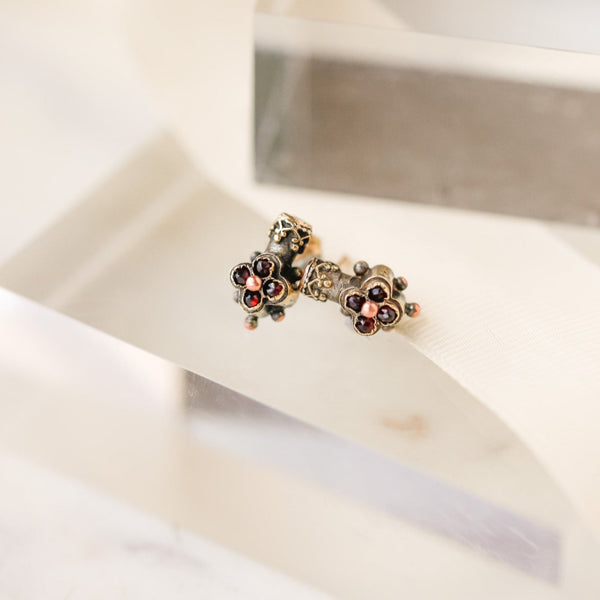 Allore Bohemian Garnet Earrings