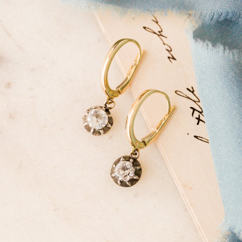 Georgian Paste Stone Earrings Glen Effie