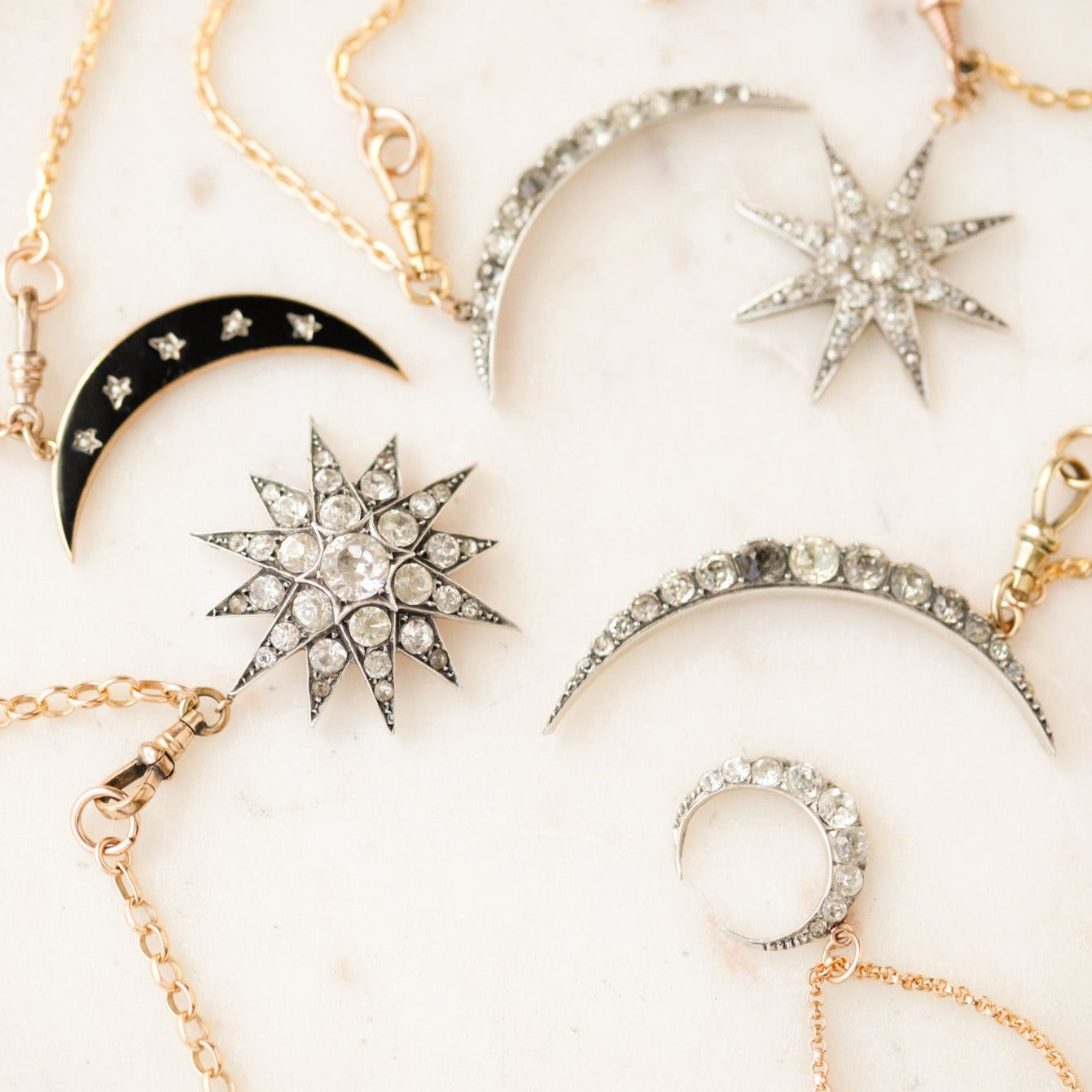 Charlotte Edwardian Crescent Pendant