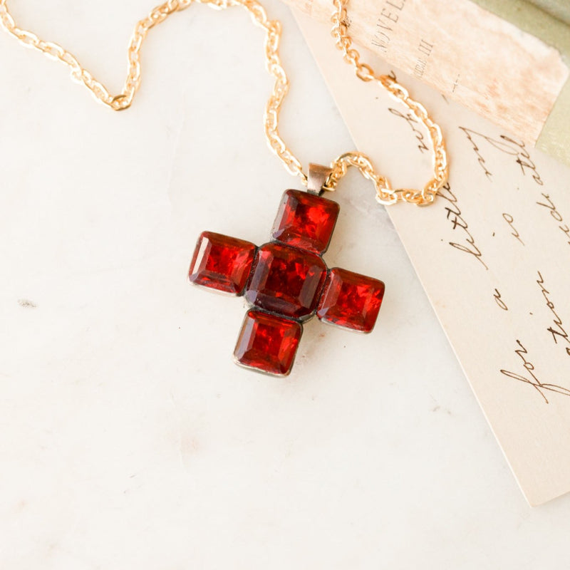 Briar Gem Cross Pendant