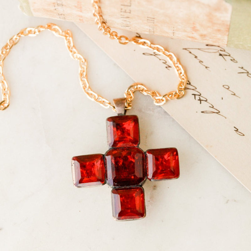 Briar Gem Cross Pendant
