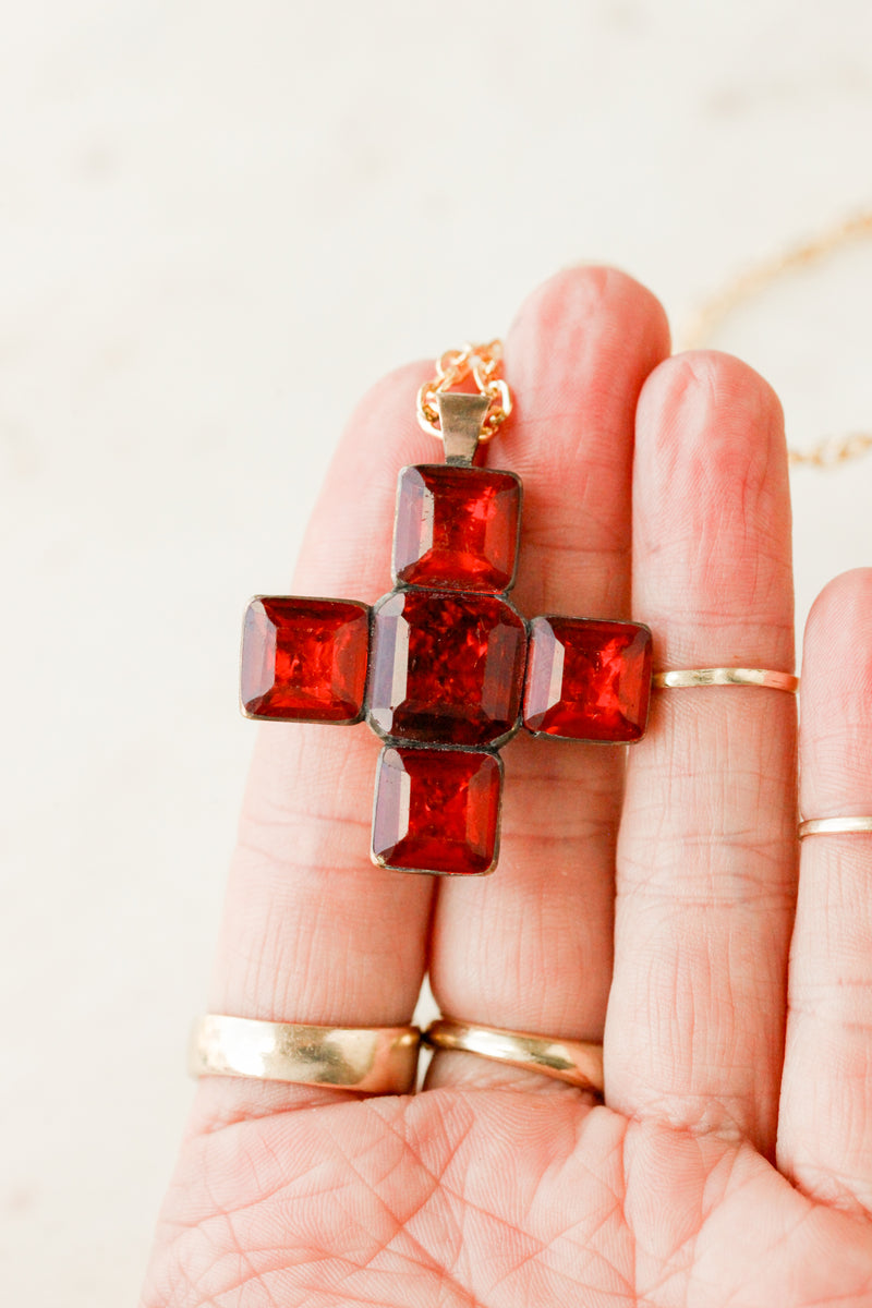 Briar Gem Cross Pendant