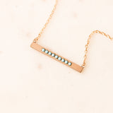 Bryn Turquoise Bar Pendant