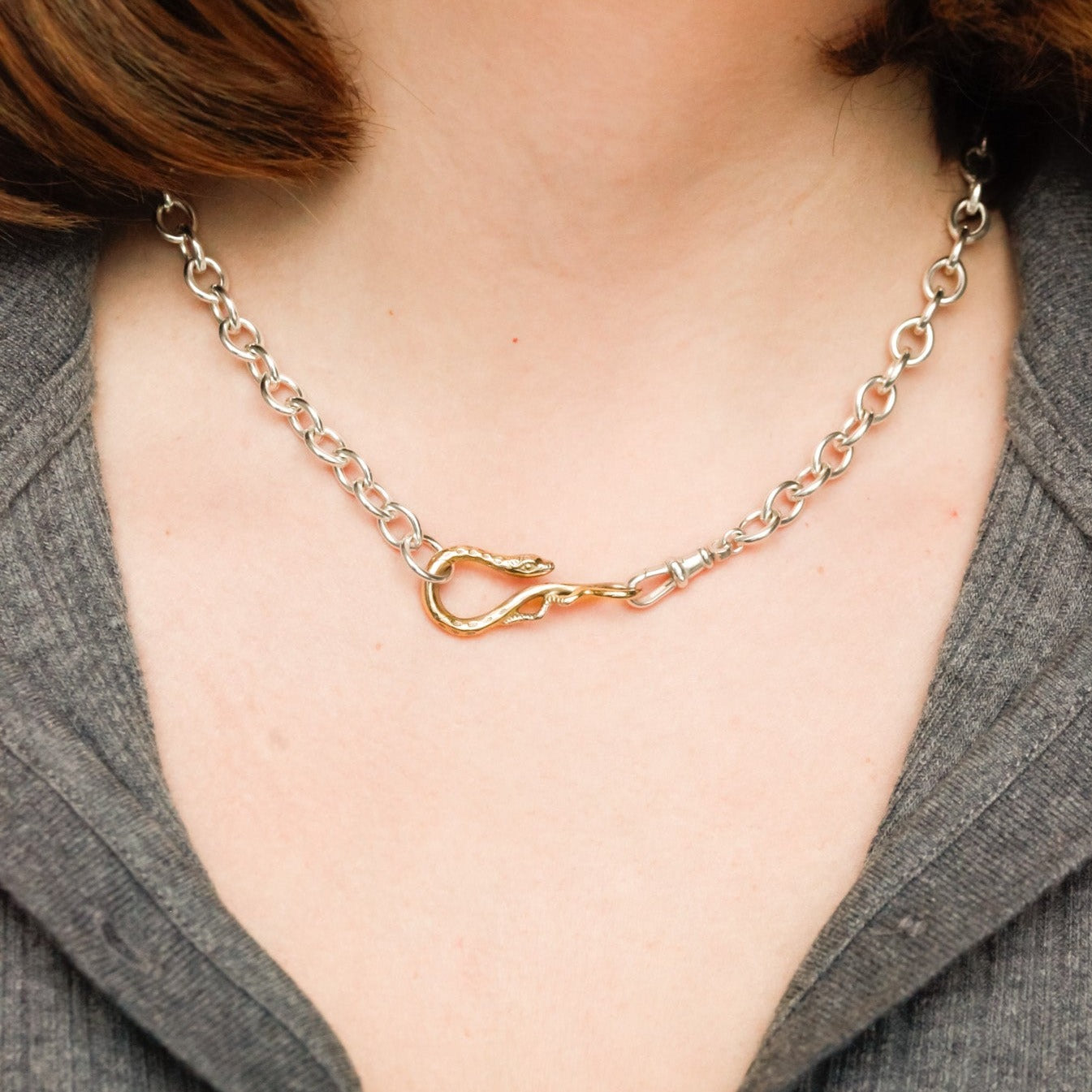 Large Charm Chain in Sterling Silver