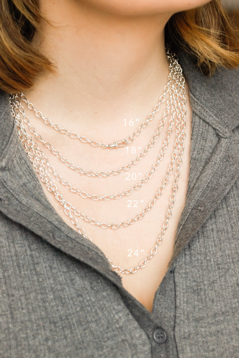 Small Charm Chain in Sterling Silver