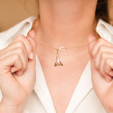 Diana Solid Gold Intaglio Necklace