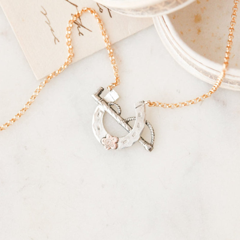 Lucky Sportsman Horseshoe Pendant