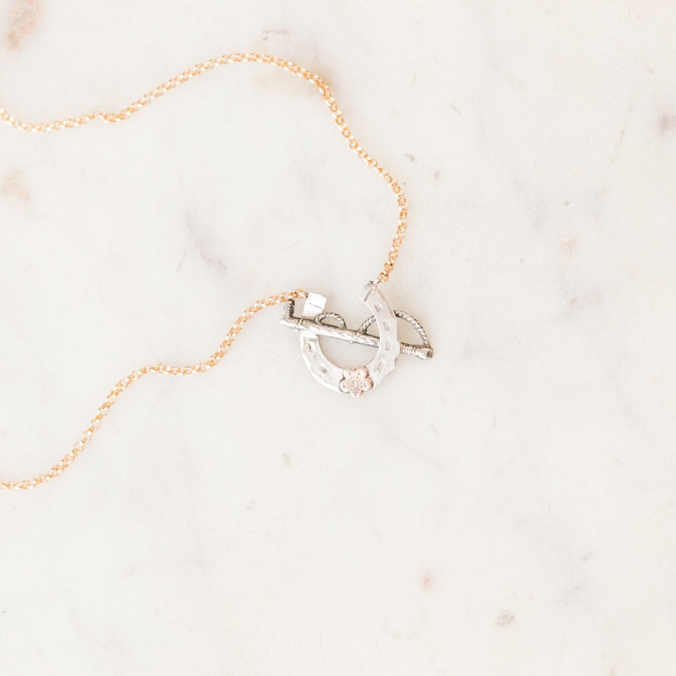 Lucky Sportsman Horseshoe Pendant