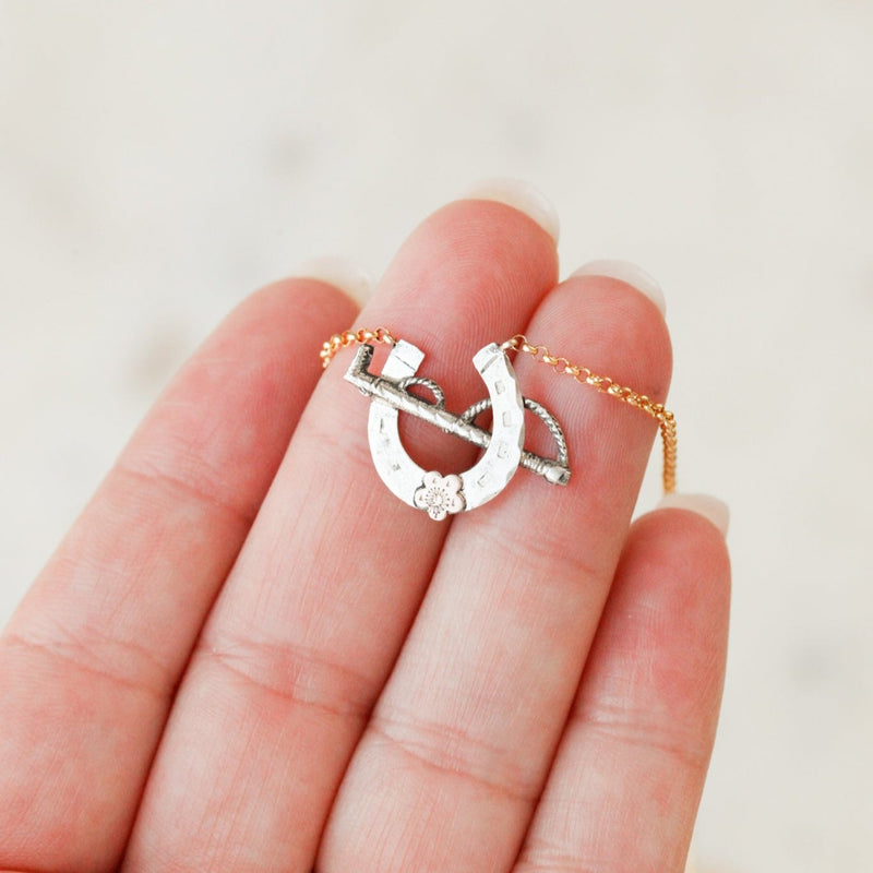Lucky Sportsman Horseshoe Pendant