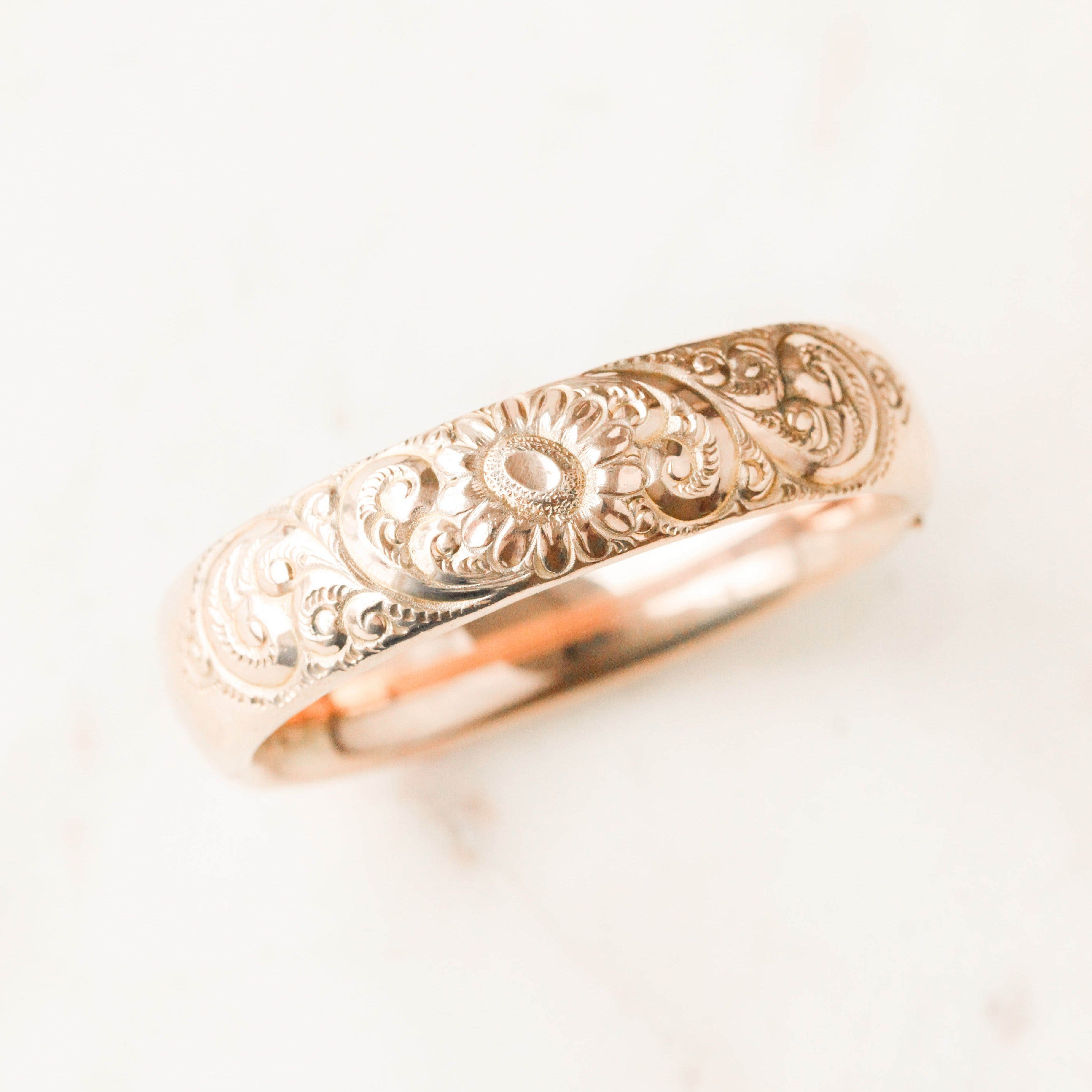 Lucille Victorian Floral Bangle