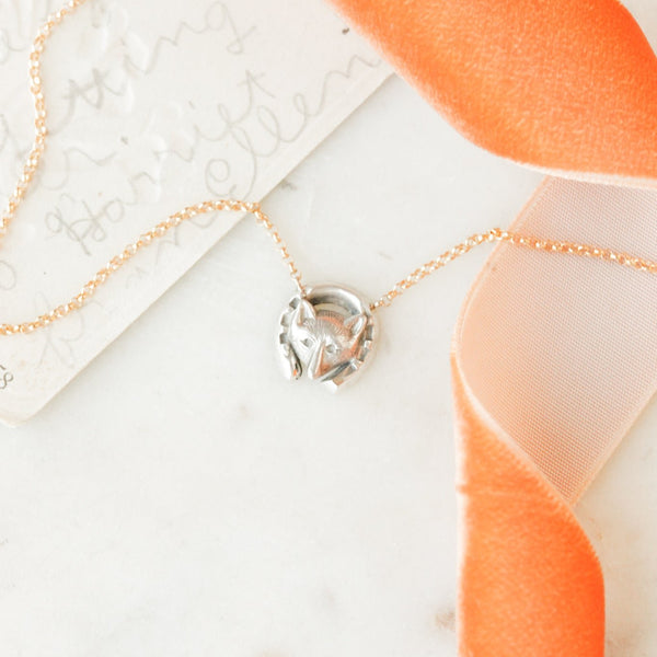 Lucky Silver Fox Pendant