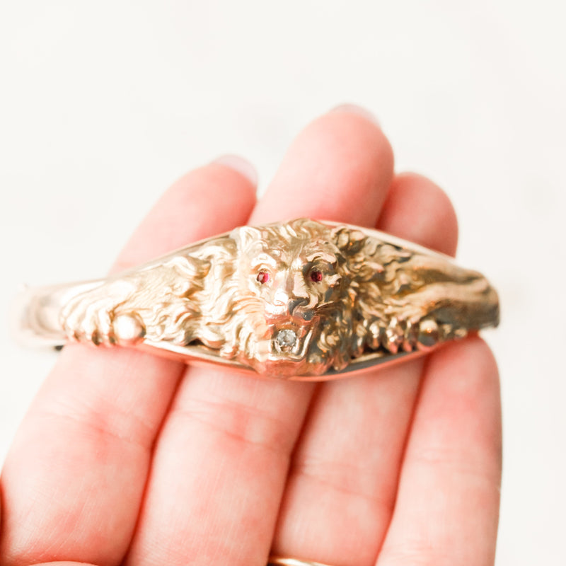 Victorian Leo Lion Bangle