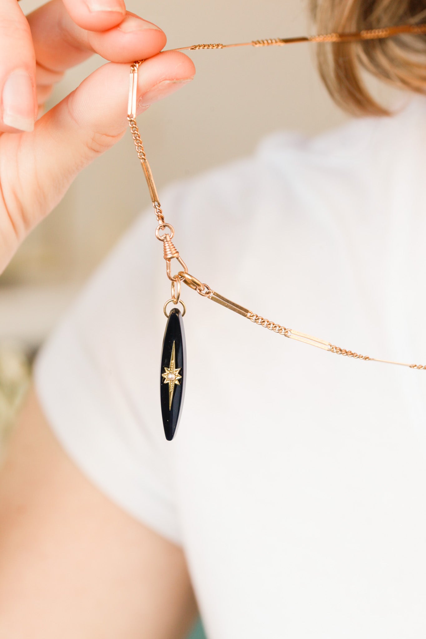 Onyx Celestial Pendant