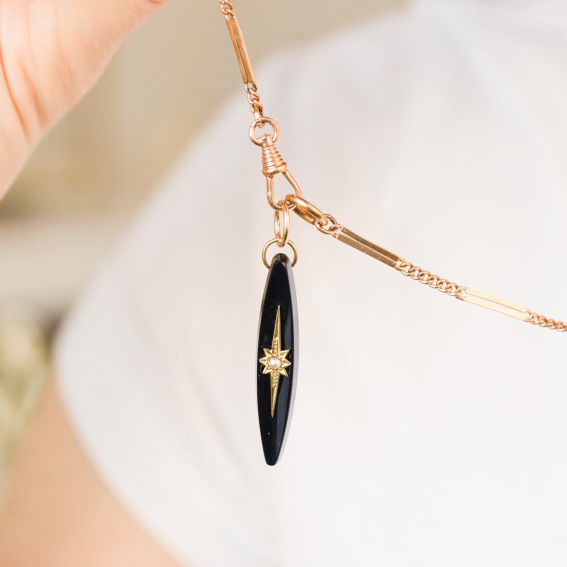 Lena Link Necklace with Swivel Fob