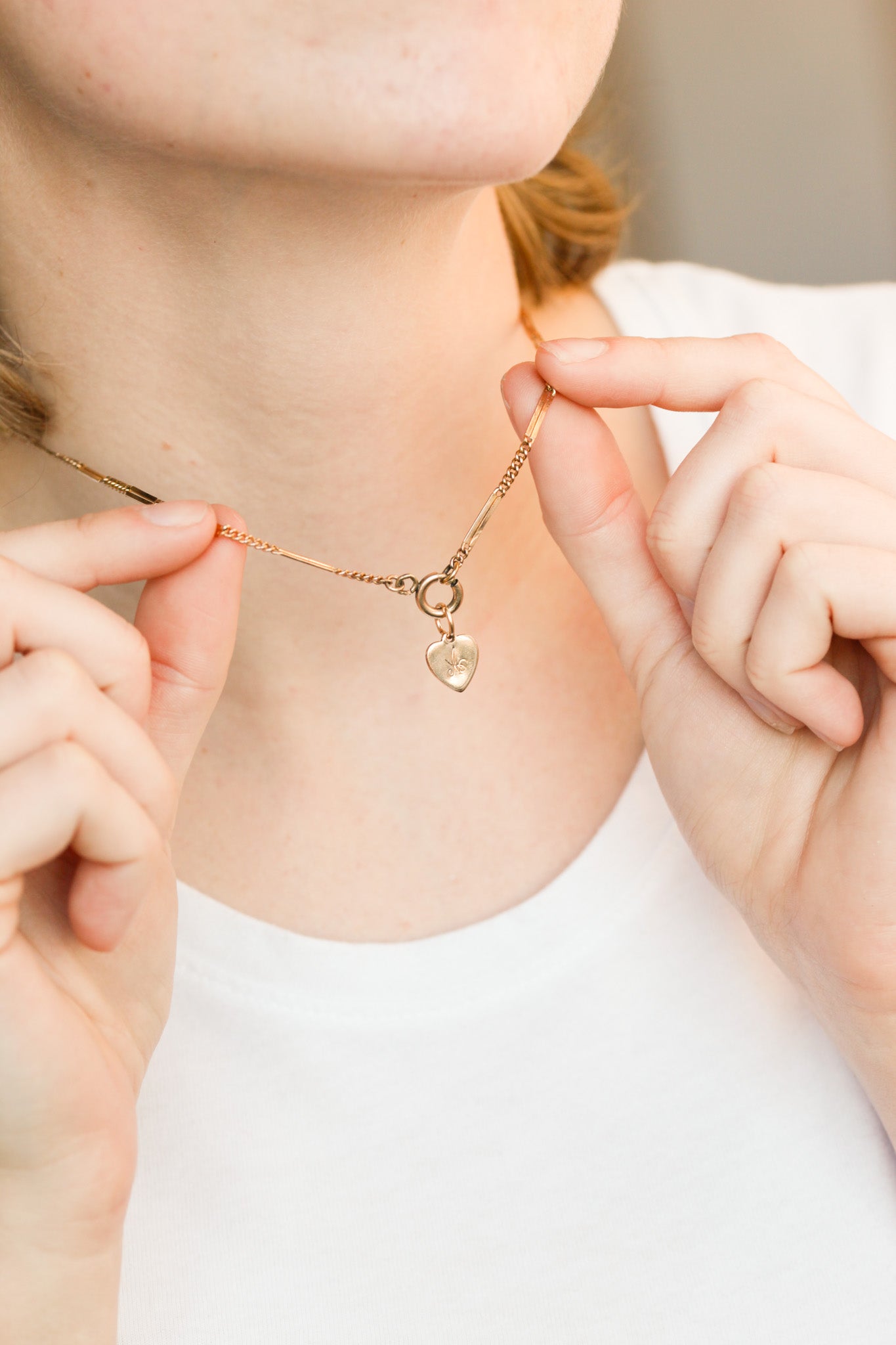 Heart Initial Charms