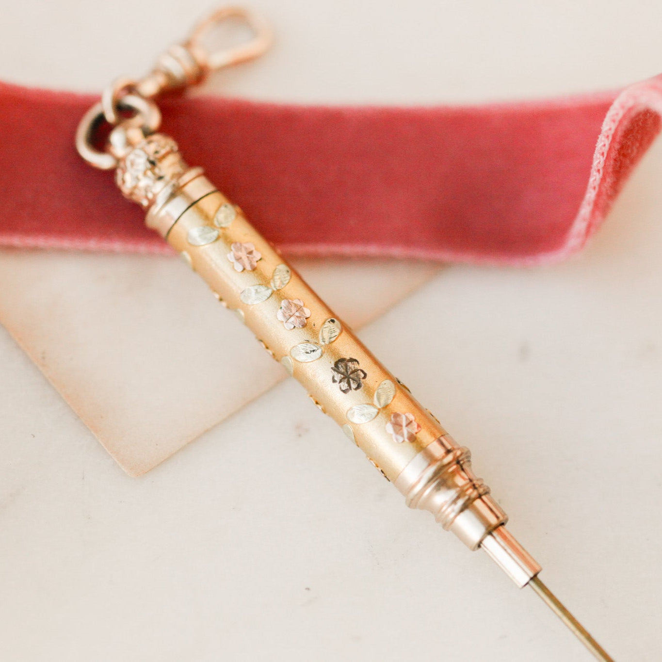 Victorian Floral Scribe Pendant