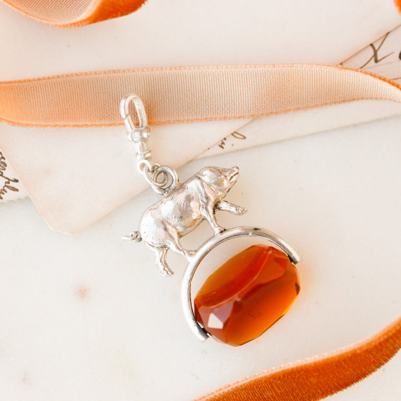 Spinning Pig Pendant