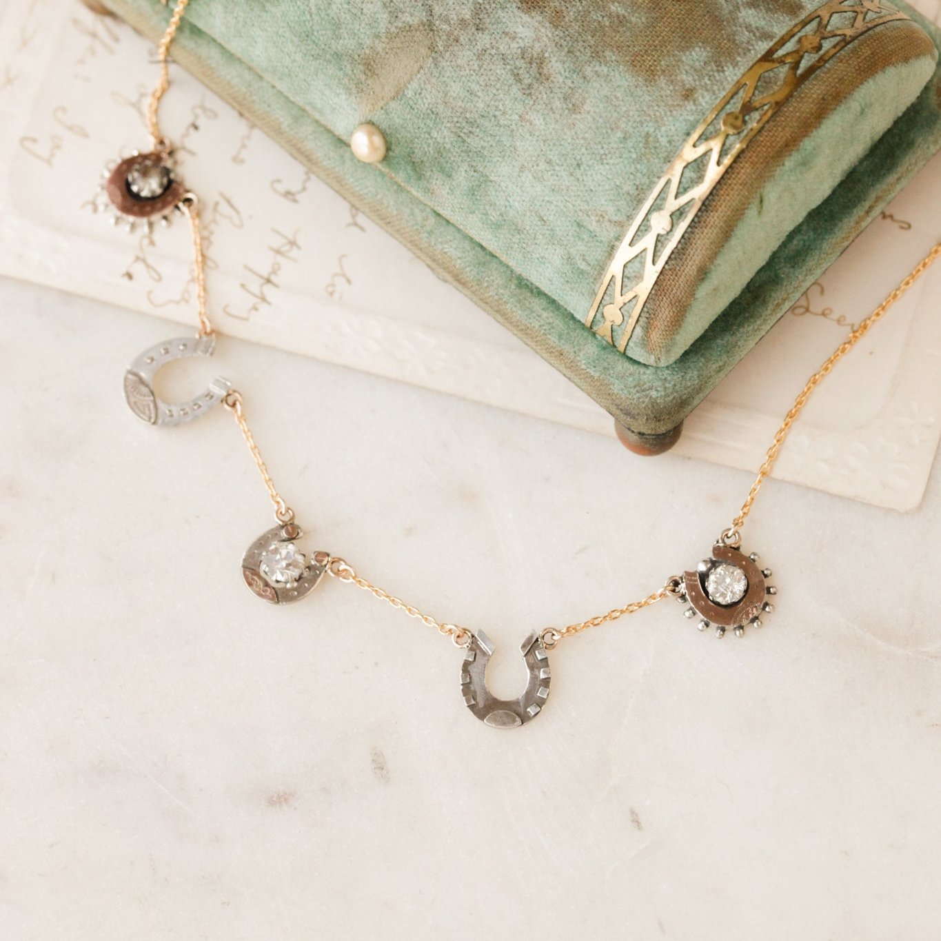 Lady Lucky Horseshoe Necklace