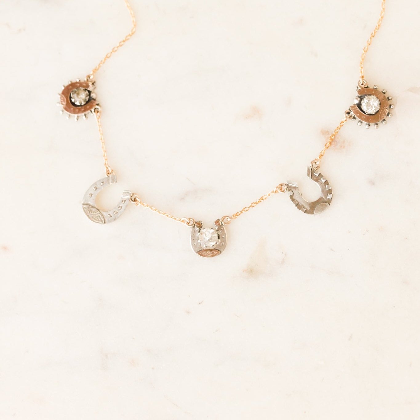 Lady Lucky Horseshoe Necklace