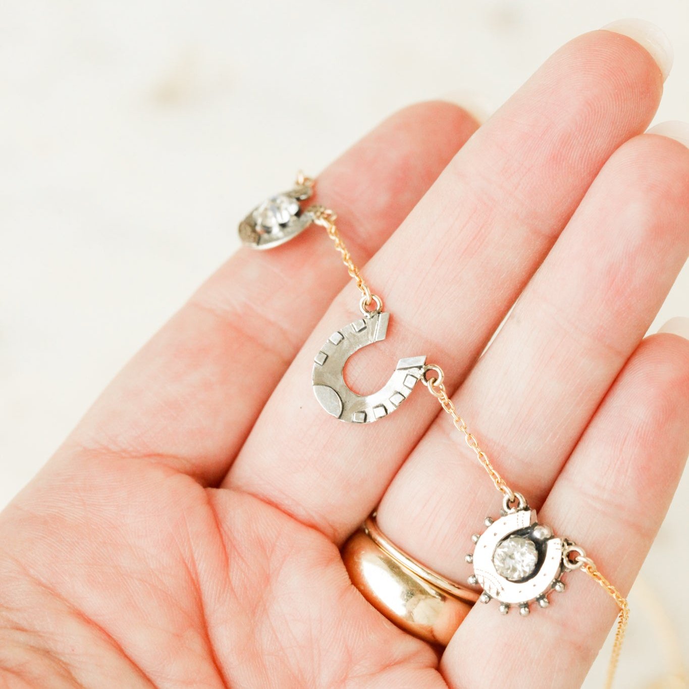 Lady Lucky Horseshoe Necklace