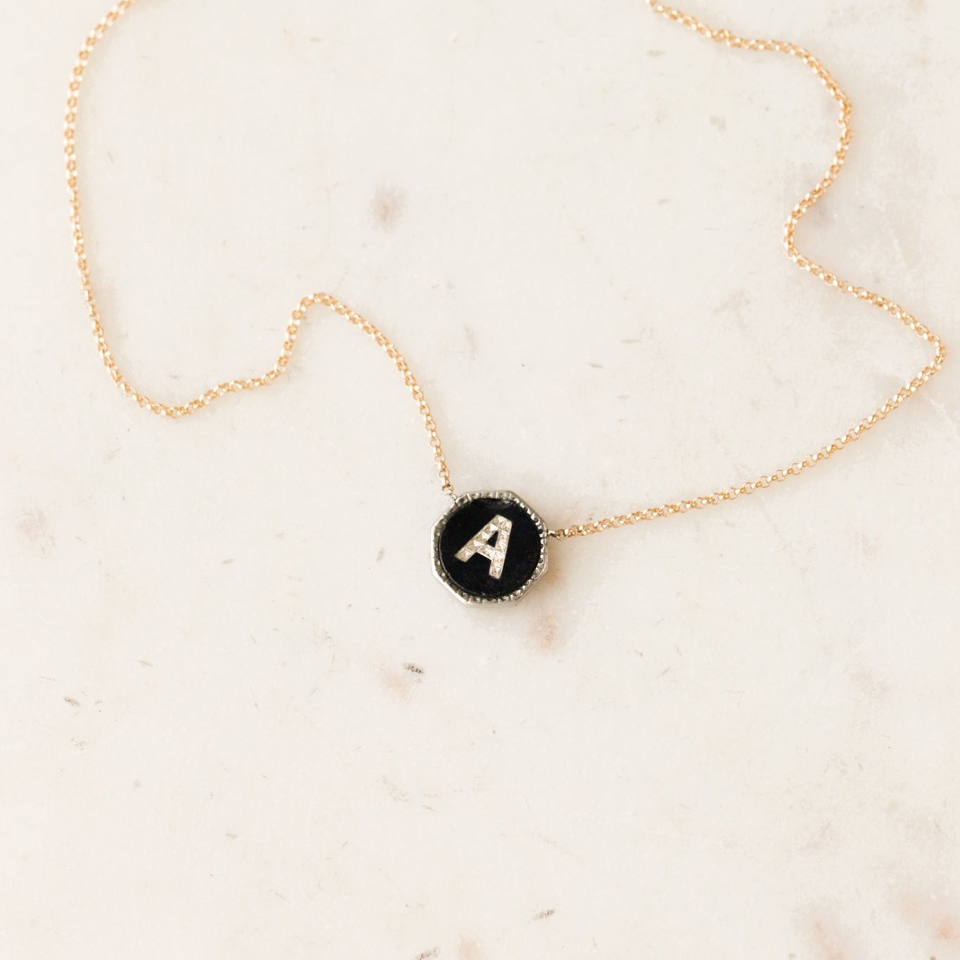 "A" Deco Pendant