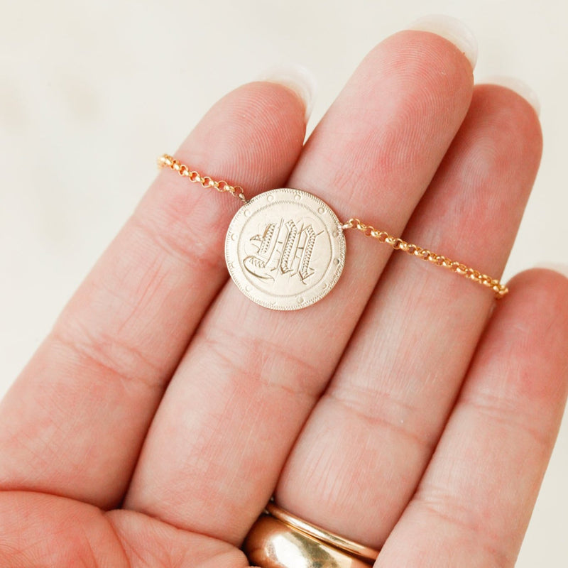 "M" Victorian Pendant