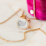 Diana Solid Gold Intaglio Necklace