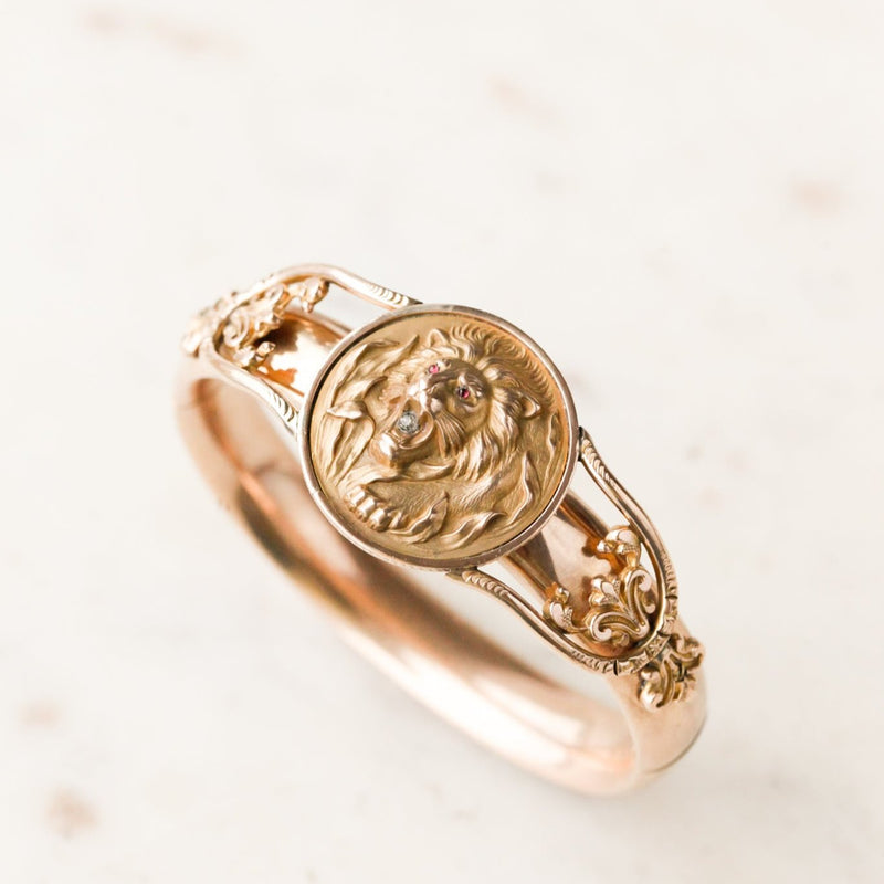 Evie Lion Bangle Bracelet