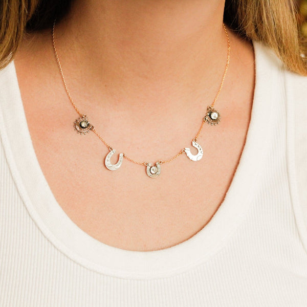 Lady Lucky Horseshoe Necklace
