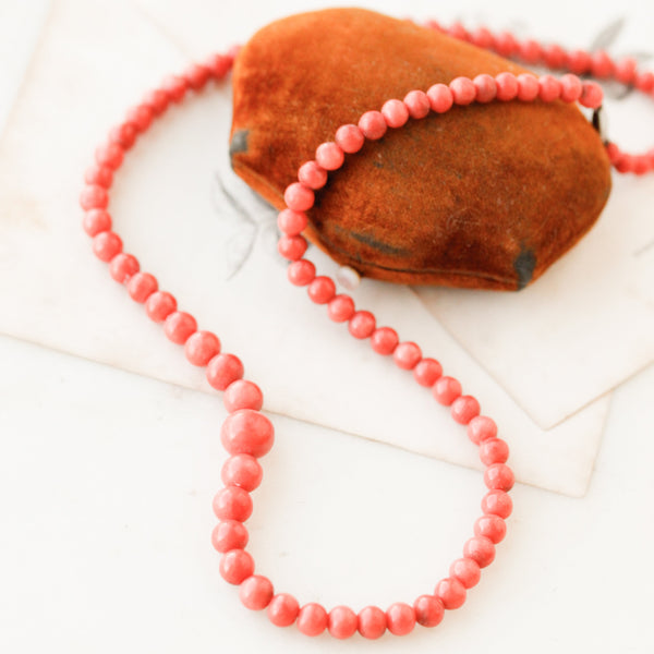Kara Victorian Coral Necklace