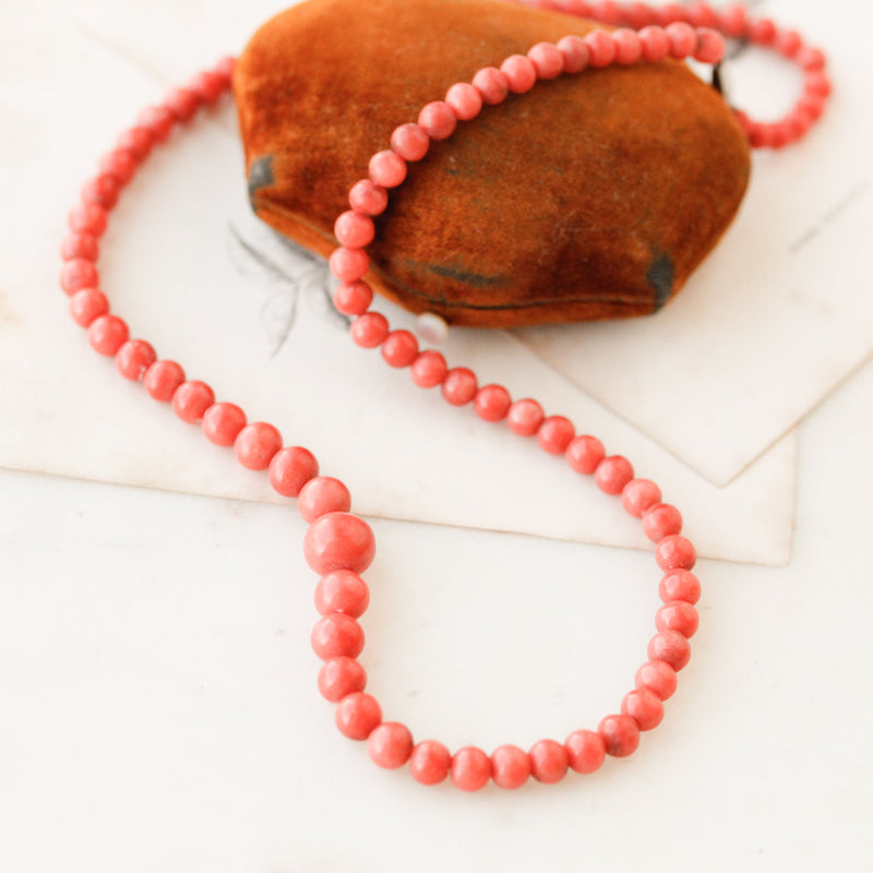 Kara Victorian Coral Necklace