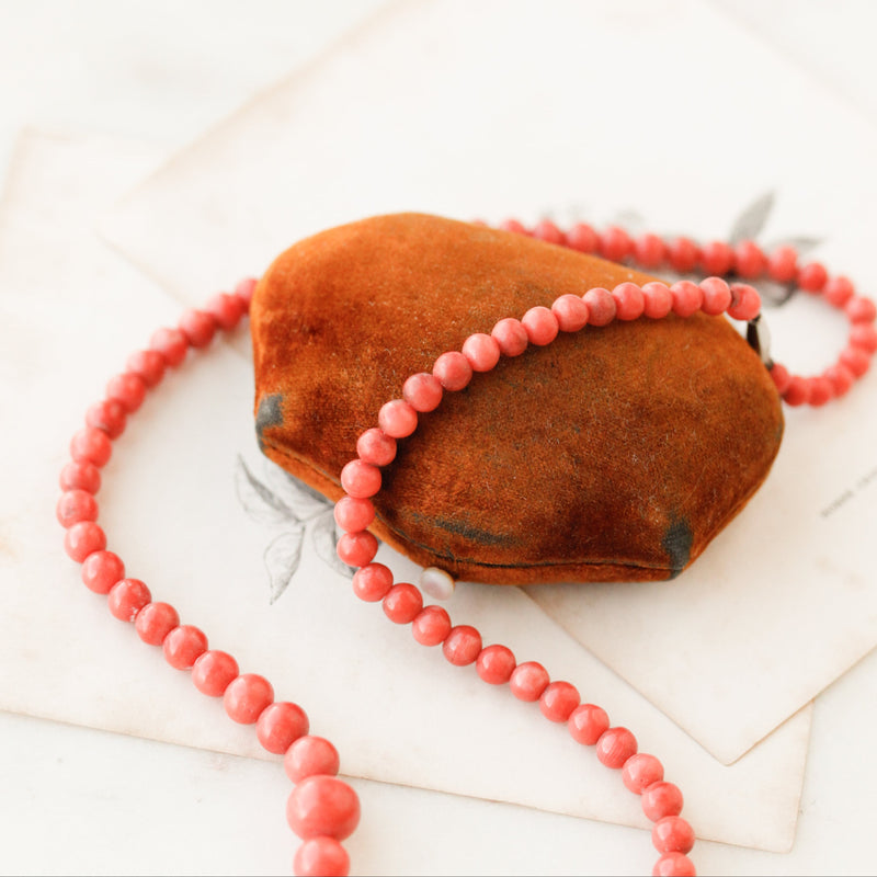 Kara Victorian Coral Necklace